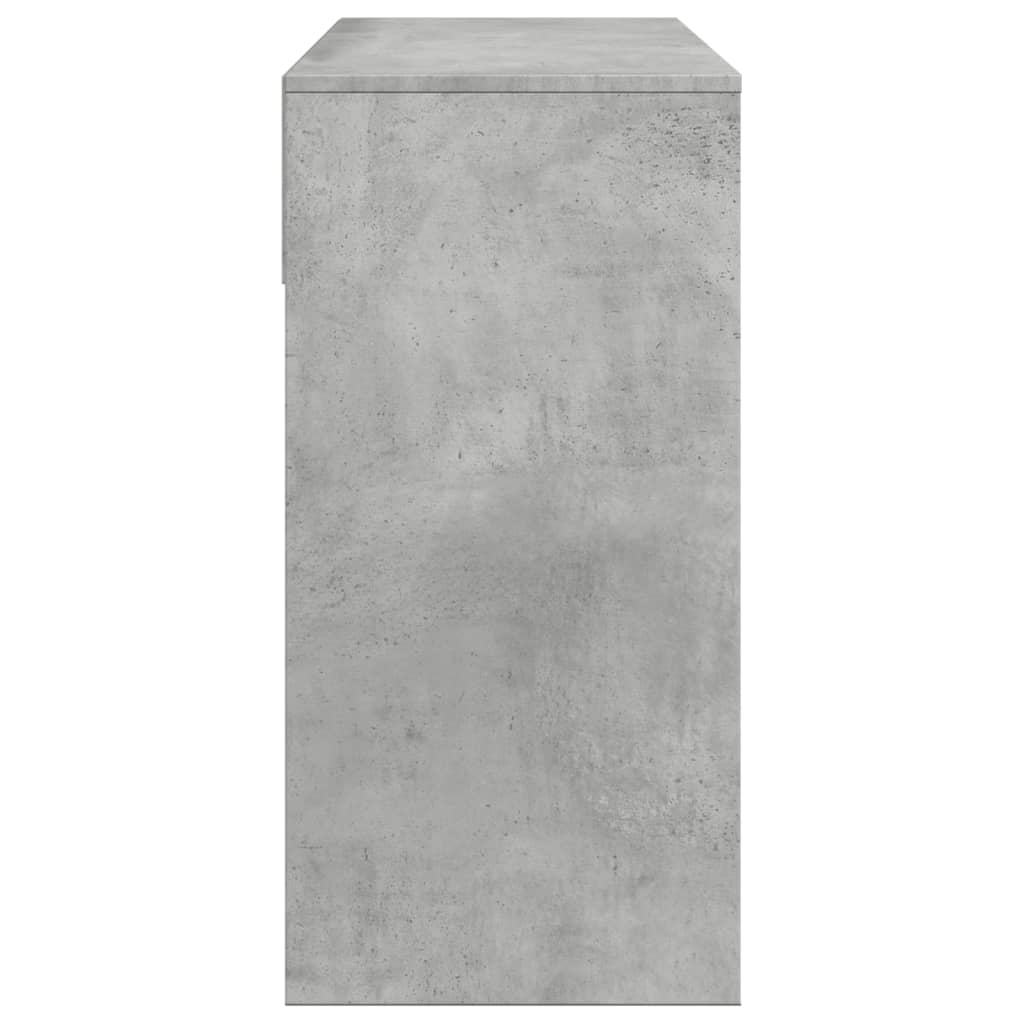 Toaletní Stolek Se Zrcadlem Betonově Šedý 80 X 39 X 80 Cm