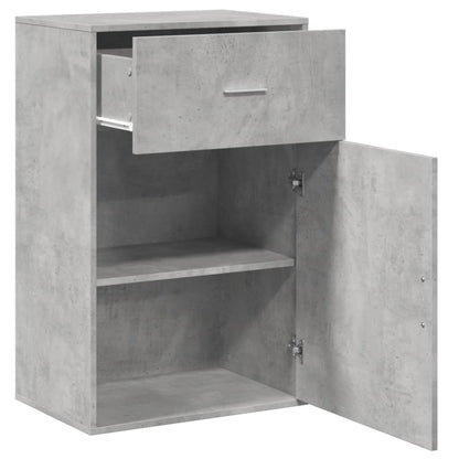 Úložná Skříňka Betonově Šedá 56,5 X 39 X 90 Cm Kompozitní Dřevo