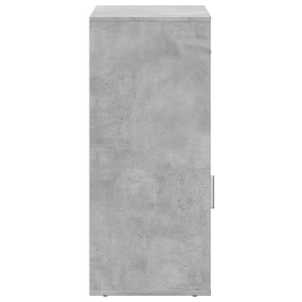 Úložná Skříňka Betonově Šedá 56,5 X 39 X 90 Cm Kompozitní Dřevo