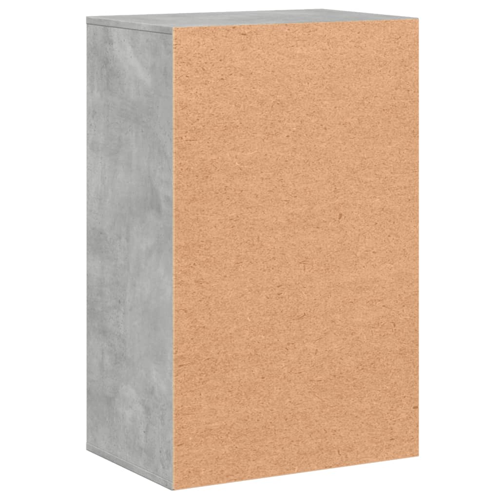 Úložná Skříňka Betonově Šedá 56,5 X 39 X 90 Cm Kompozitní Dřevo