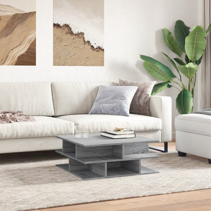 Konferenční Stolek Šedý Sonoma 70 X 70 X 29 Cm Kompozitní Dřevo