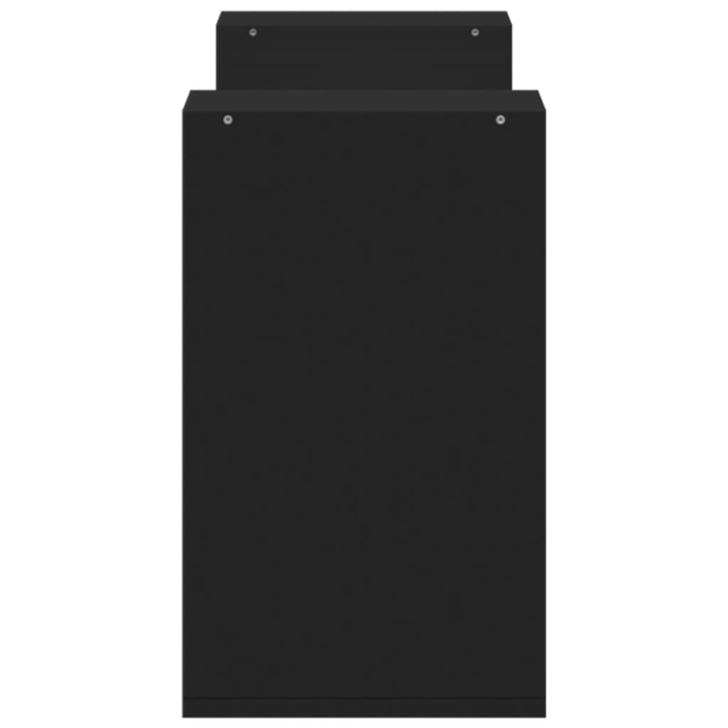 Tv Skříňky 2 Ks Černé 75 X 30 X 50 Cm Kompozitní Dřevo