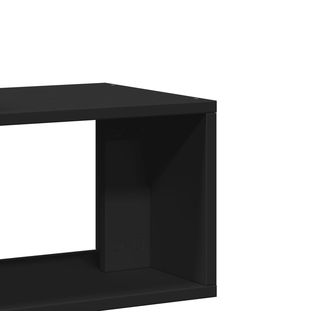 Tv Skříňky 2 Ks Černé 75 X 30 X 50 Cm Kompozitní Dřevo