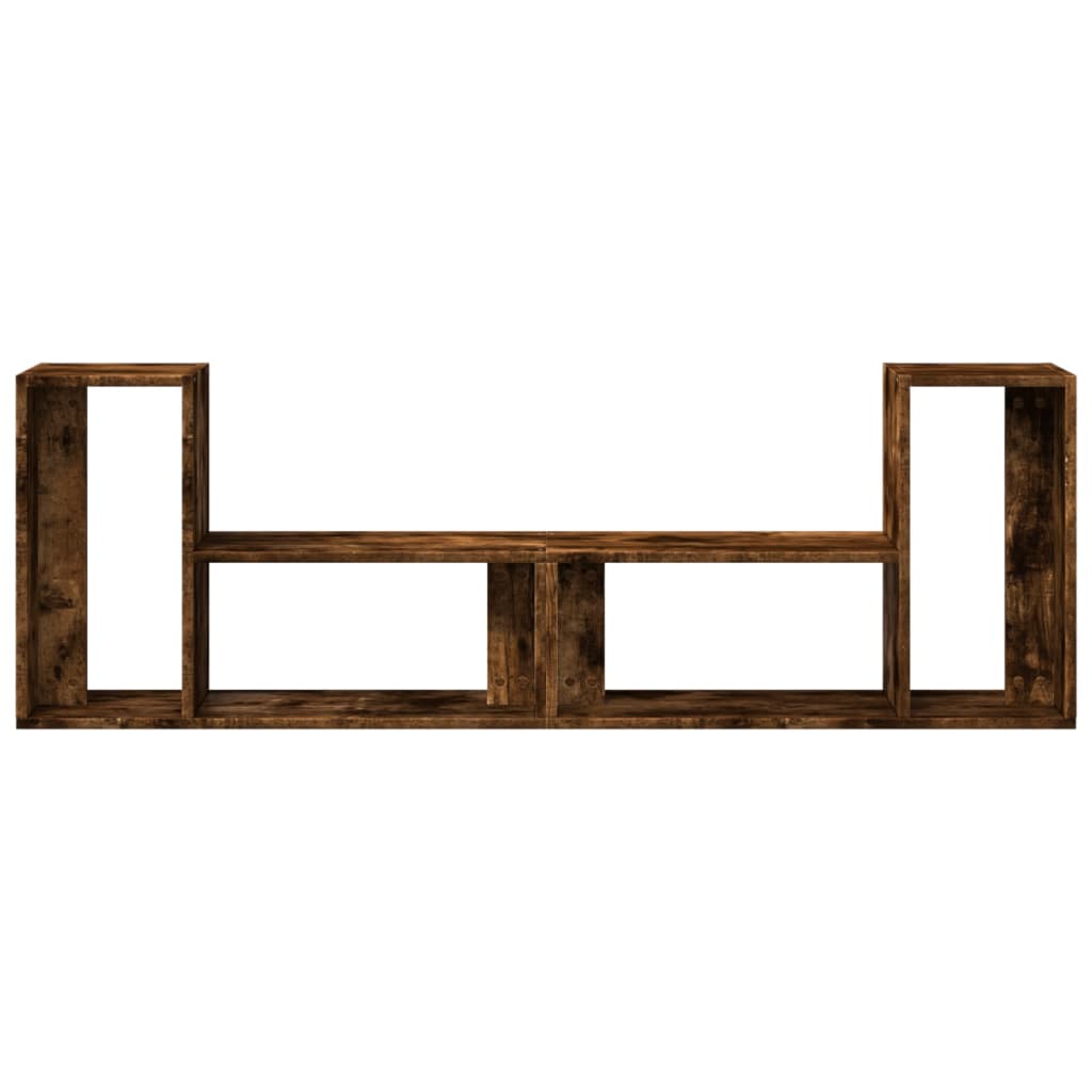 Tv Skříňky 2 Ks Kouřový Dub 75 X 30 X 50 Cm Kompozitní Dřevo