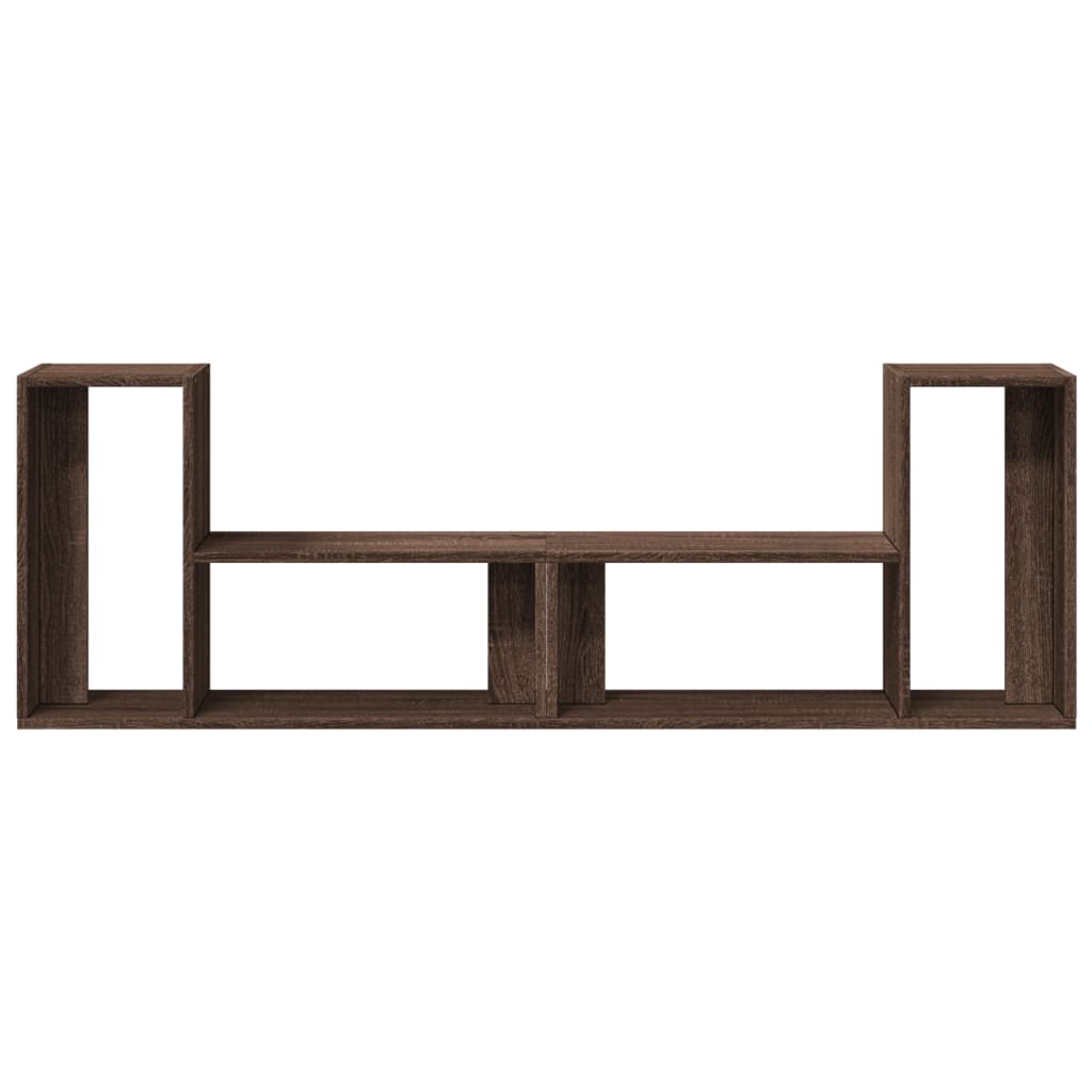 Tv Skříňky 2 Ks Hnědý Dub 75 X 30 X 50 Cm Kompozitní Dřevo