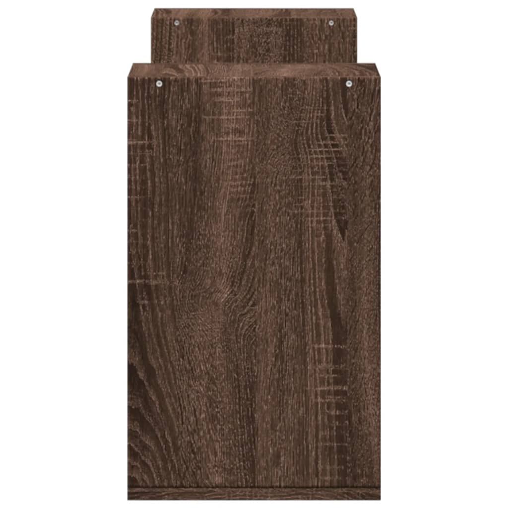 Tv Skříňky 2 Ks Hnědý Dub 75 X 30 X 50 Cm Kompozitní Dřevo