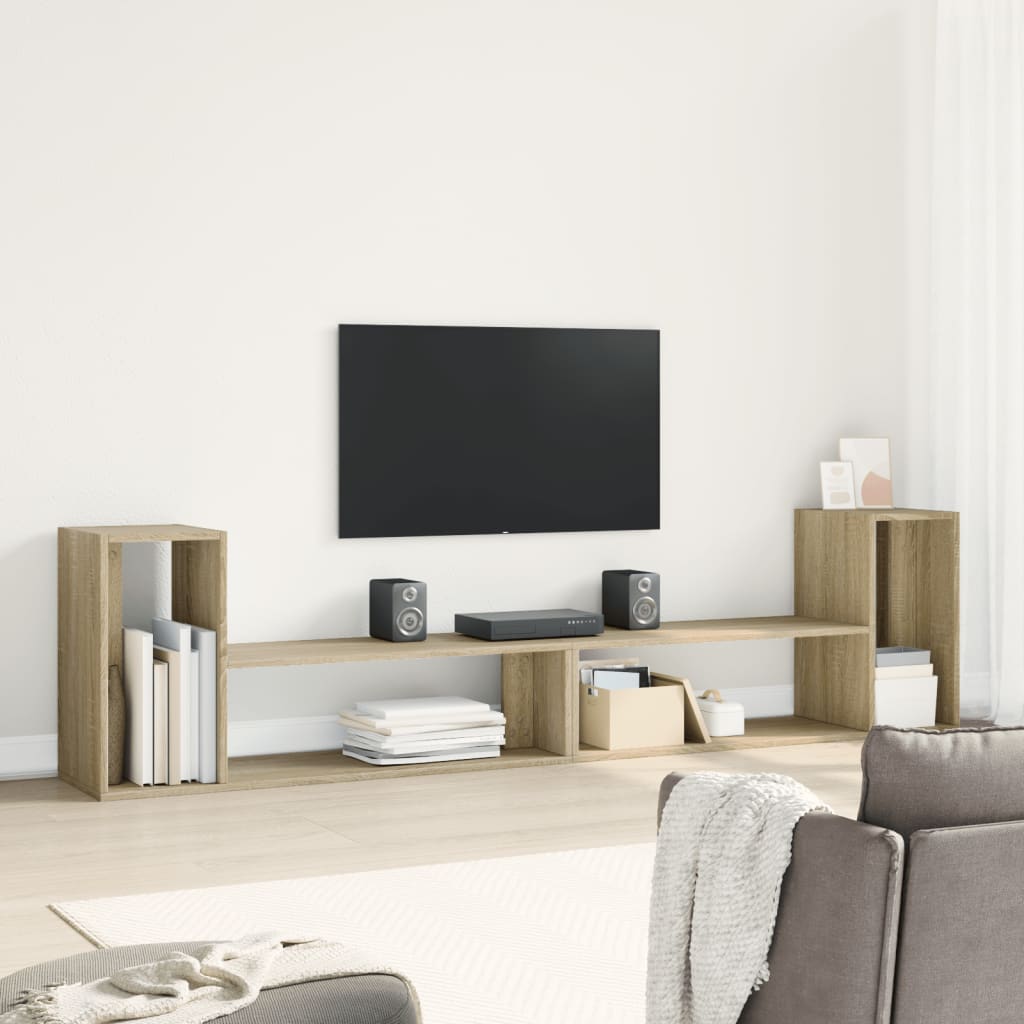 Tv Skříňky 2 Ks Dub Sonoma 100 X 30 X 50 Cm Kompozitní Dřevo