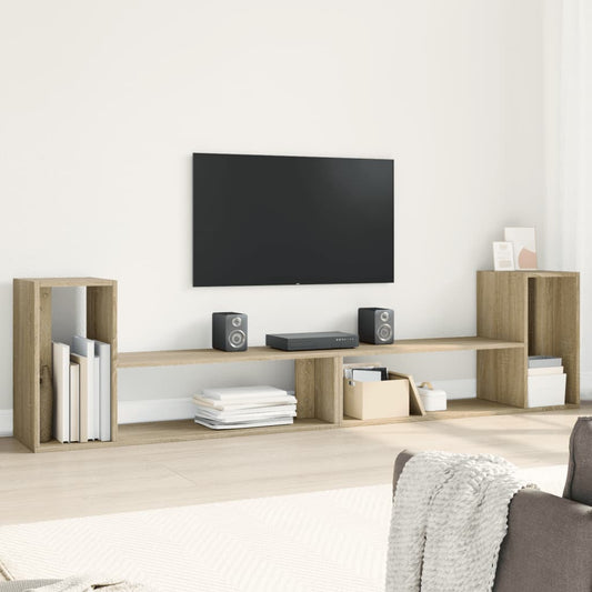 Tv Skříňky 2 Ks Dub Sonoma 100 X 30 X 50 Cm Kompozitní Dřevo