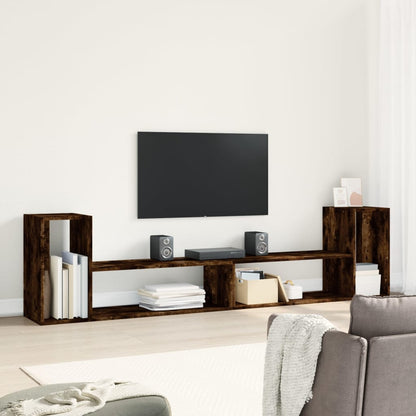 Tv Skříňky 2 Ks Kouřový Dub 100 X 30 X 50 Cm Kompozitní Dřevo