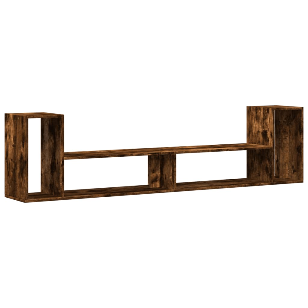 Tv Skříňky 2 Ks Kouřový Dub 100 X 30 X 50 Cm Kompozitní Dřevo