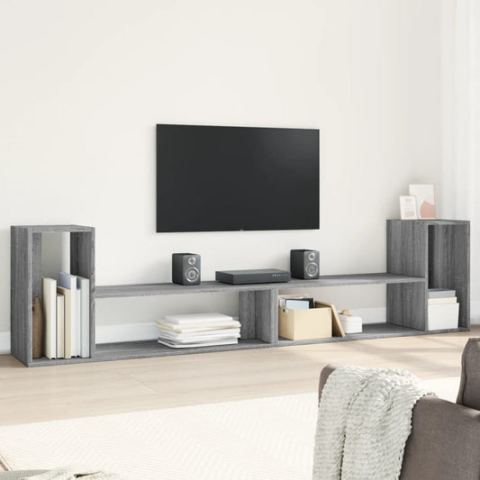 Tv Skříňky 2 Ks Šedé Sonoma 100 X 30 X 50 Cm Kompozitní Dřevo