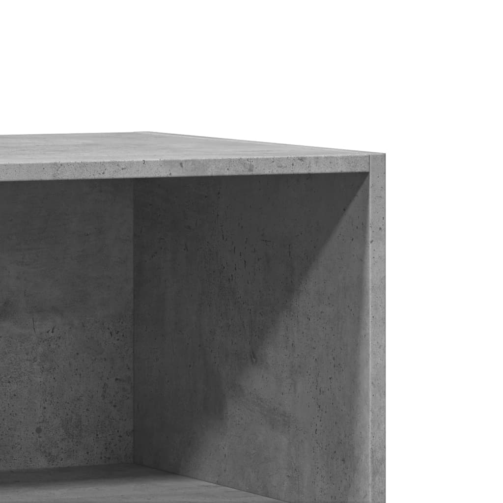 Šatní Skříň Betonově Šedá Kompozitní Dřevo Betonová Šedá