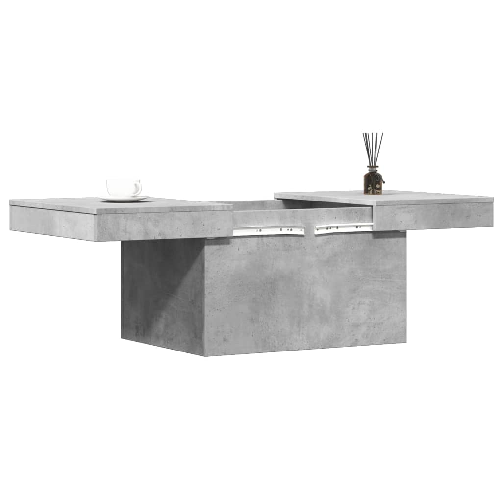Konferenční Stolek Betonově Šedý 80X55X40 Cm Kompozitní Dřevo