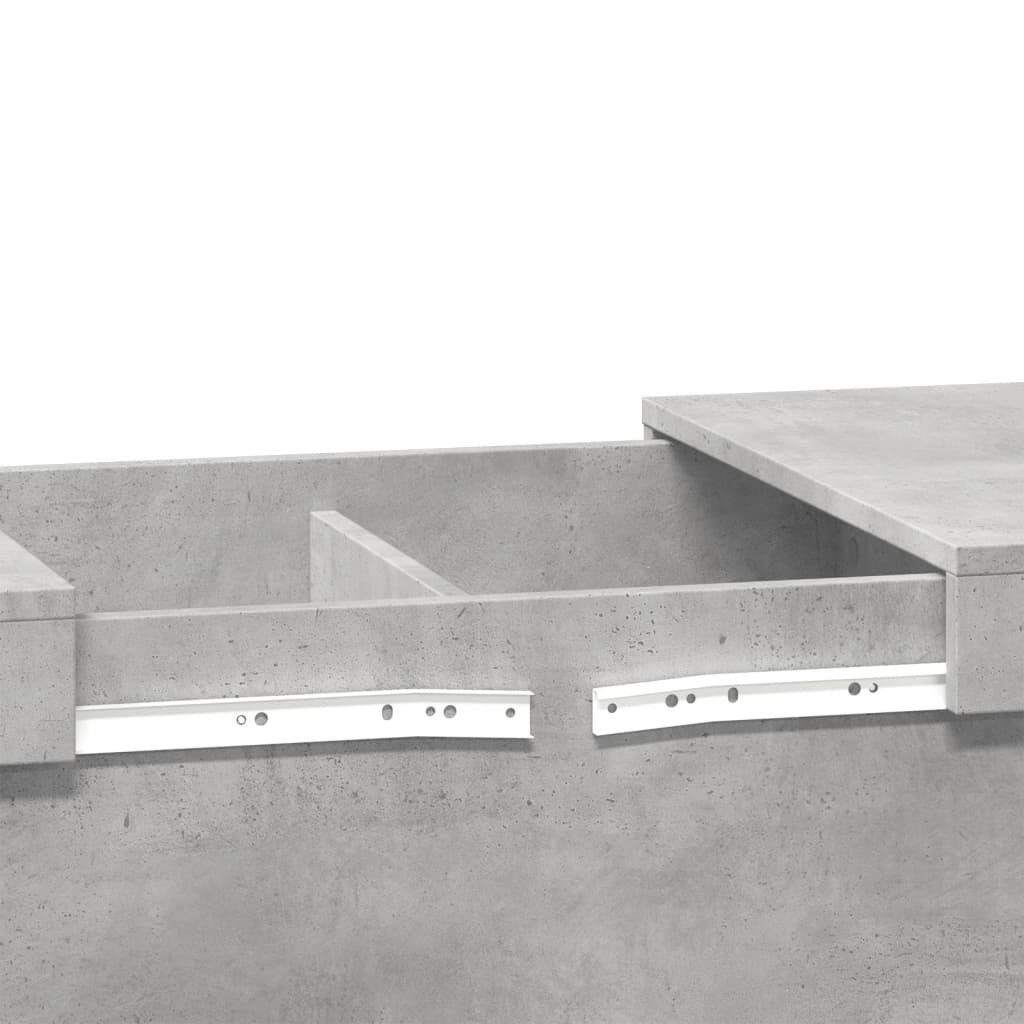 Konferenční Stolek Betonově Šedý 80X55X40 Cm Kompozitní Dřevo