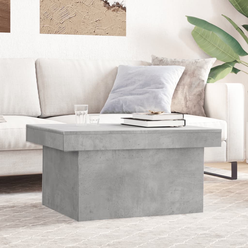 Konferenční Stolek Betonově Šedý 80X55X40 Cm Kompozitní Dřevo