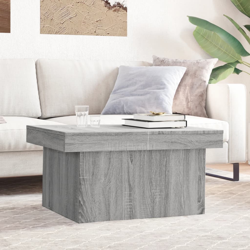 Konferenční Stolek Betonově Šedý 80X55X40 Cm Kompozitní Dřevo
