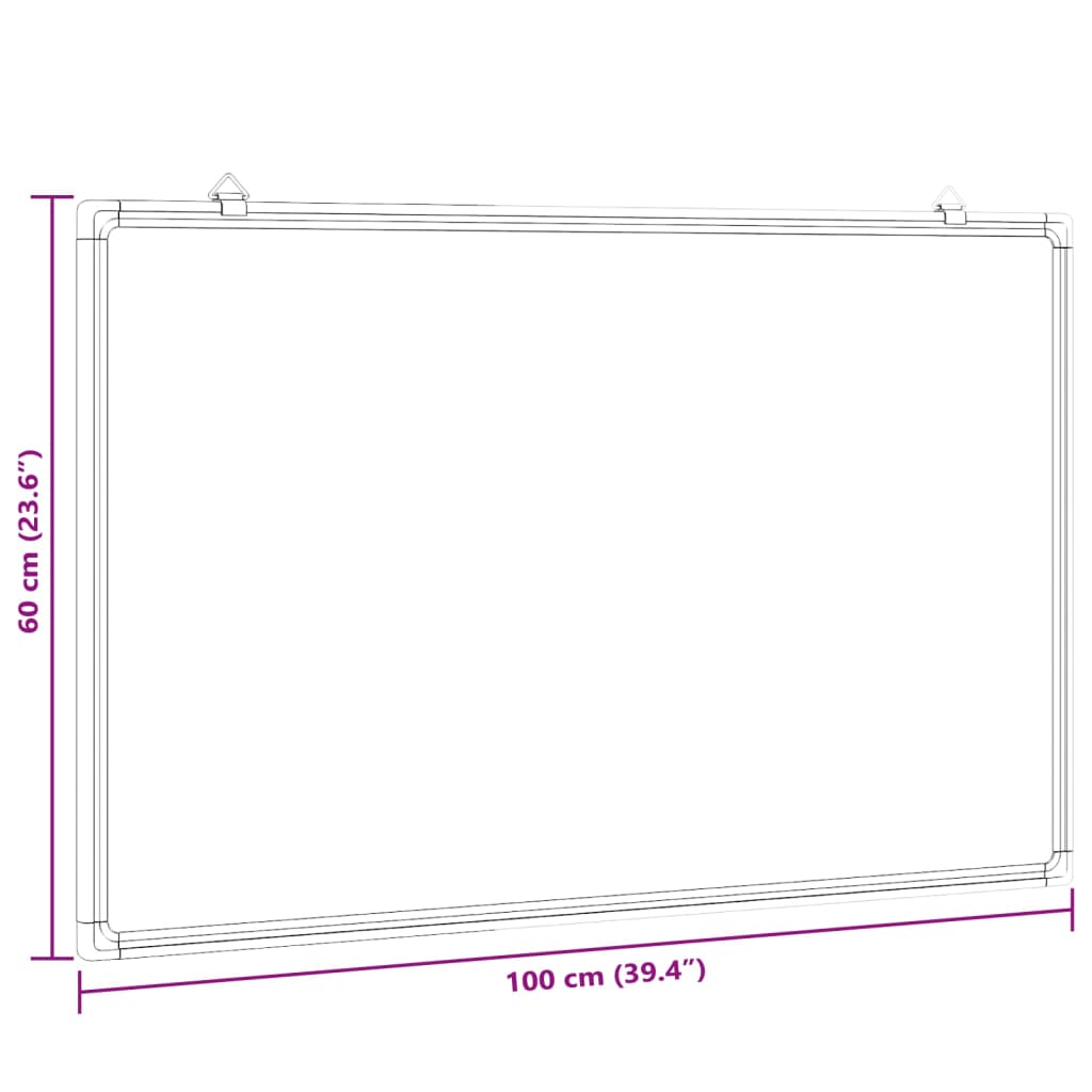 Magnetická Tabule 100 X 60 X 1,7 Cm Hliník