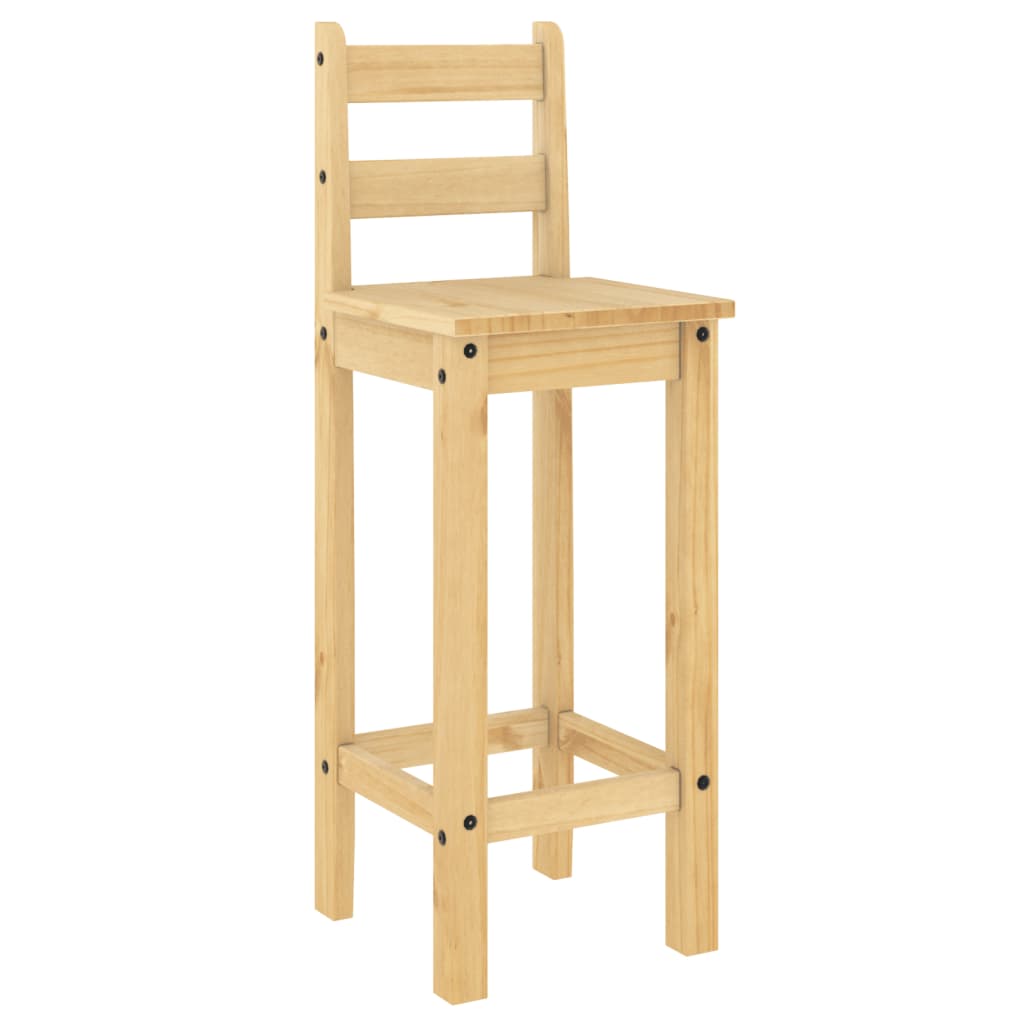 Barové židle 2 ks masivní borové dřevo