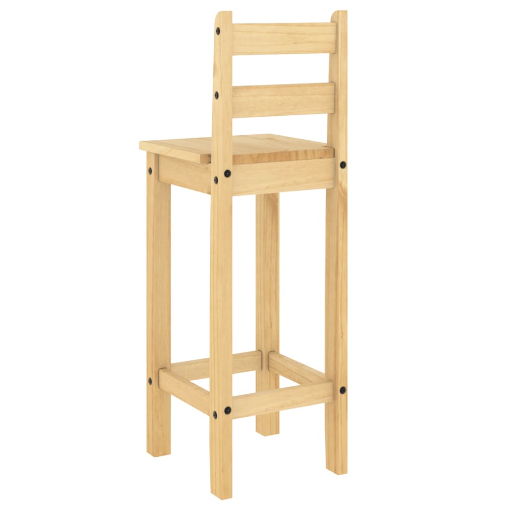 Barové židle 2 ks masivní borové dřevo