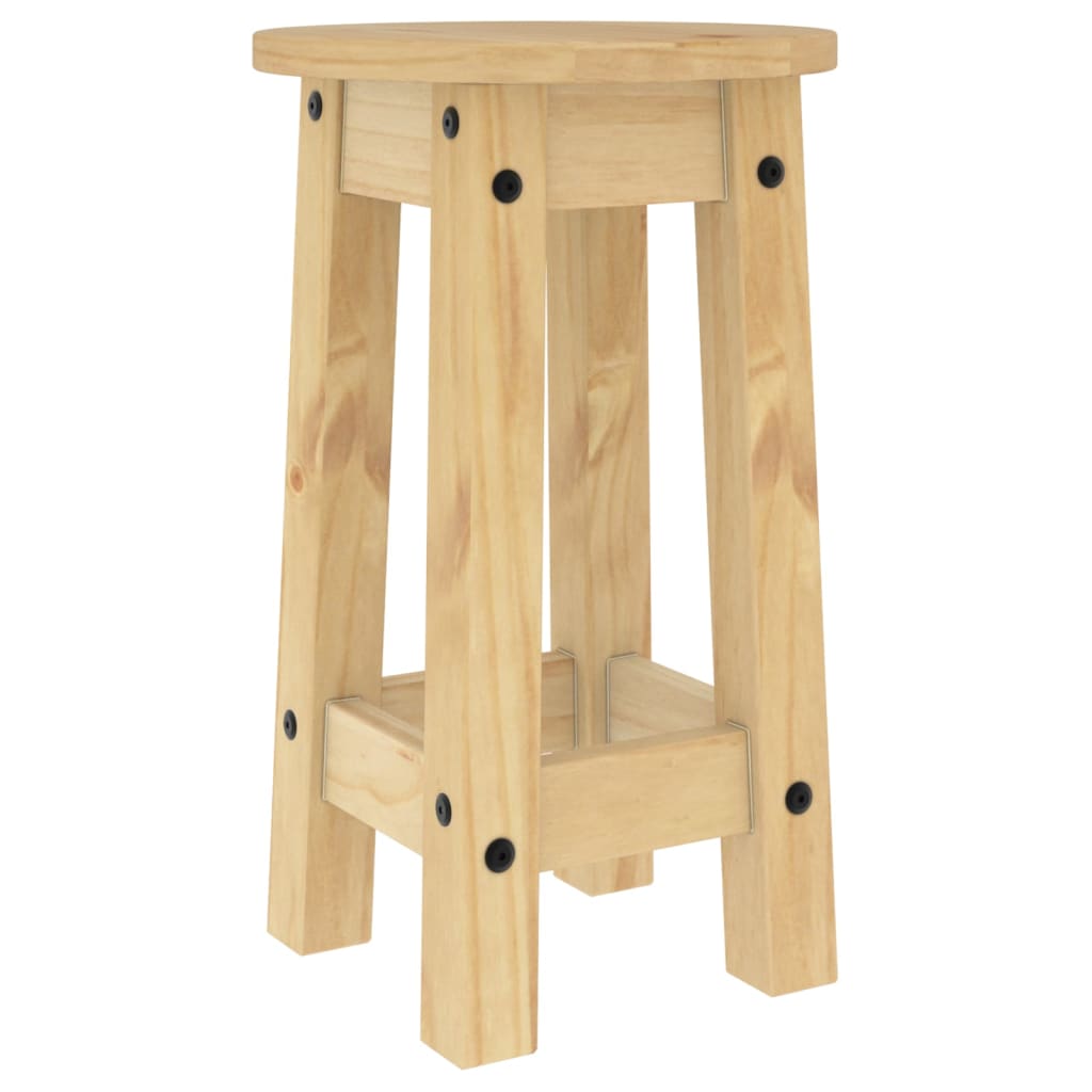 Barové stoličky 2 ks masivní borové dřevo
