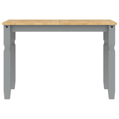 Jídelní Stůl Corona Šedý 112 X 60 X 75 Cm Masivní Borové Dřevo Černá