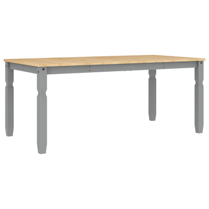 Jídelní Stůl Corona Šedý 180 X 90 X 75 Cm Masivní Borové Dřevo