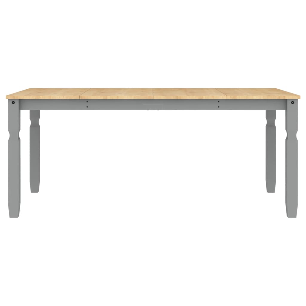 Jídelní Stůl Corona Šedý 180 X 90 X 75 Cm Masivní Borové Dřevo
