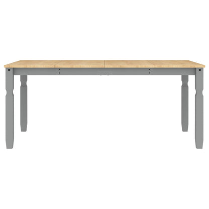 Jídelní Stůl Corona Šedý 180 X 90 X 75 Cm Masivní Borové Dřevo