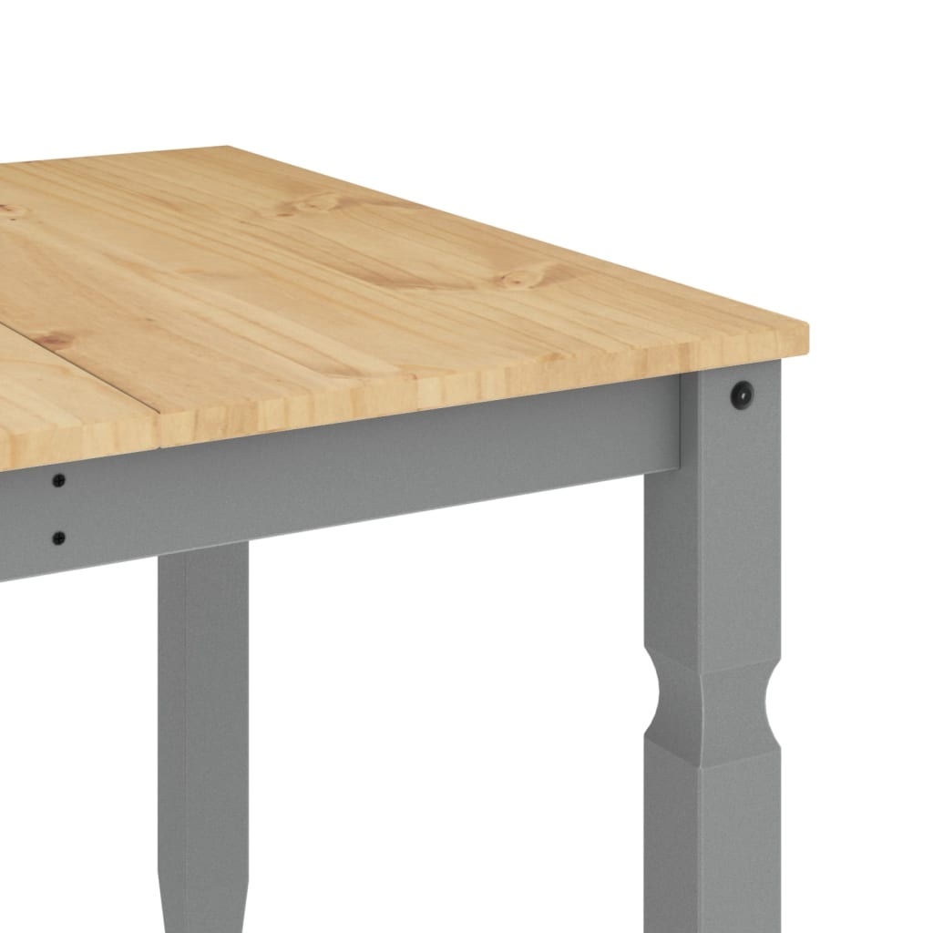 Jídelní Stůl Corona Šedý 180 X 90 X 75 Cm Masivní Borové Dřevo