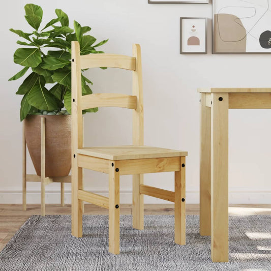 Jídelní židle 2 ks 40 x 46 x 99 cm masivní borové dřevo