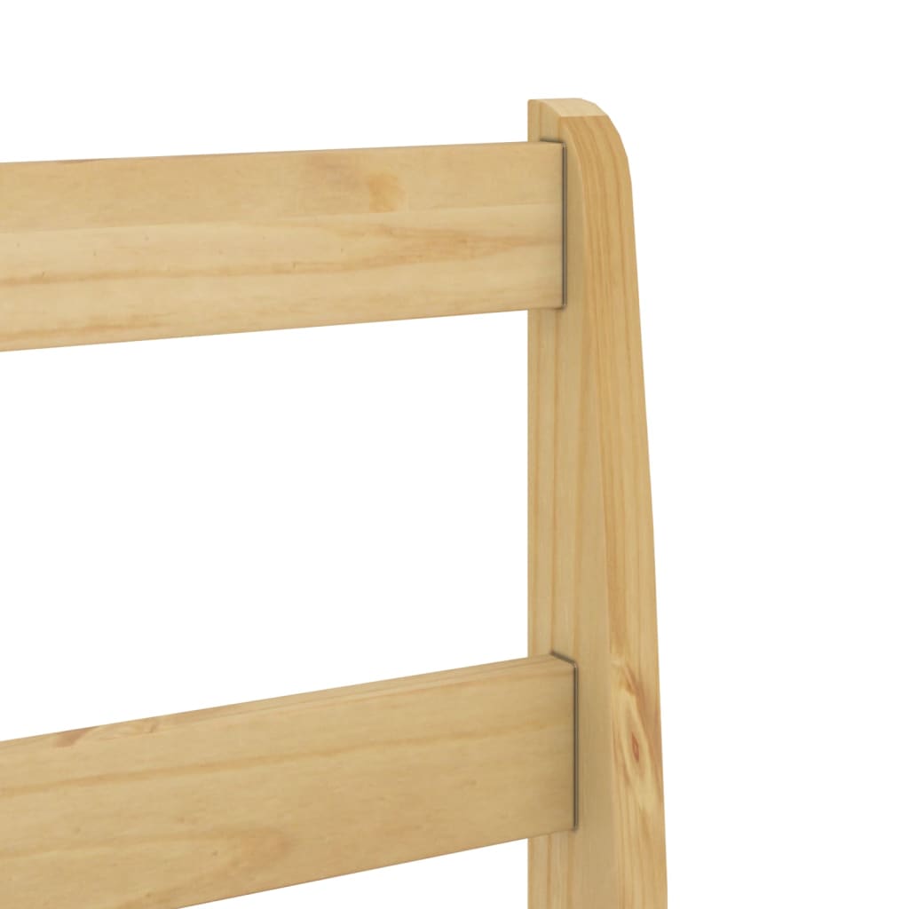 Jídelní Židle 2 Ks Panama 40 X 46 X 90 Cm Masivní Borovice Černá