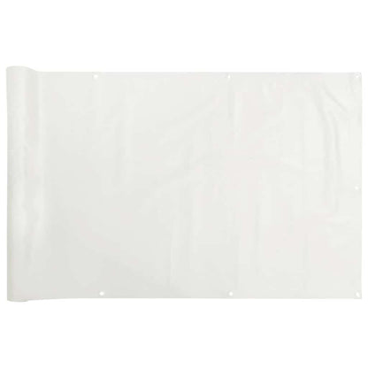 Balkonová Zástěna Pvc Bílá