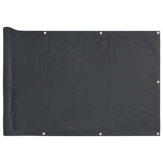 Balkonová Zástěna Antracitová 300 X 90 Cm Pvc