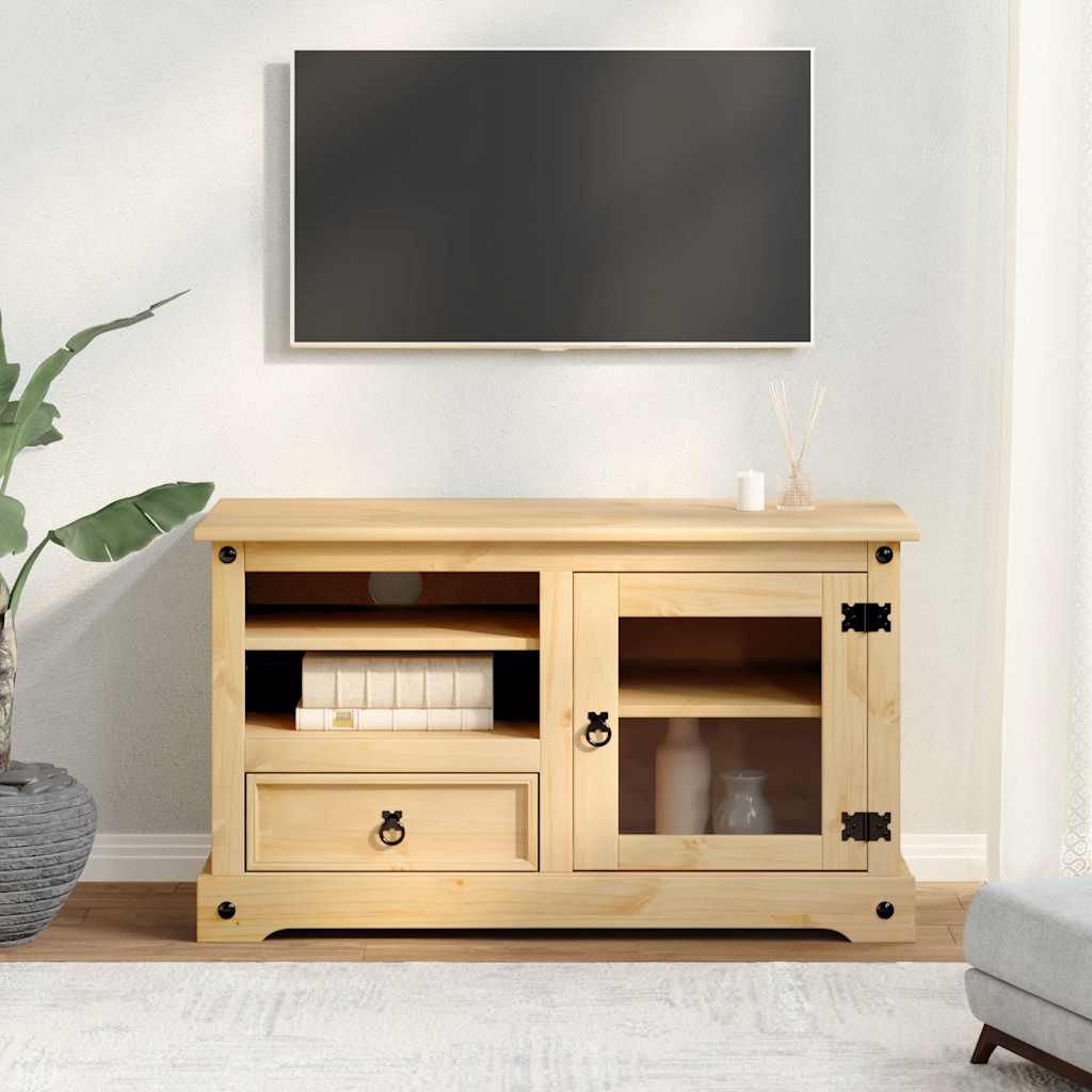 Tv Skříňka Corona 100 X 45 X 58 Cm Masivní Borové Dřevo