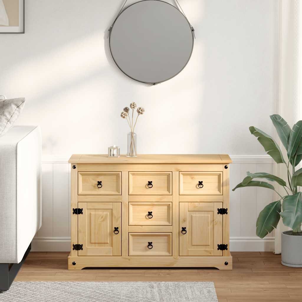 Příborník Corona 112 X 40 X 75 Cm Masivní Borové Dřevo