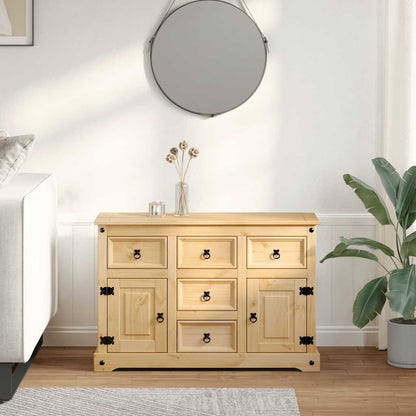 Příborník Corona 112 X 40 X 75 Cm Masivní Borové Dřevo