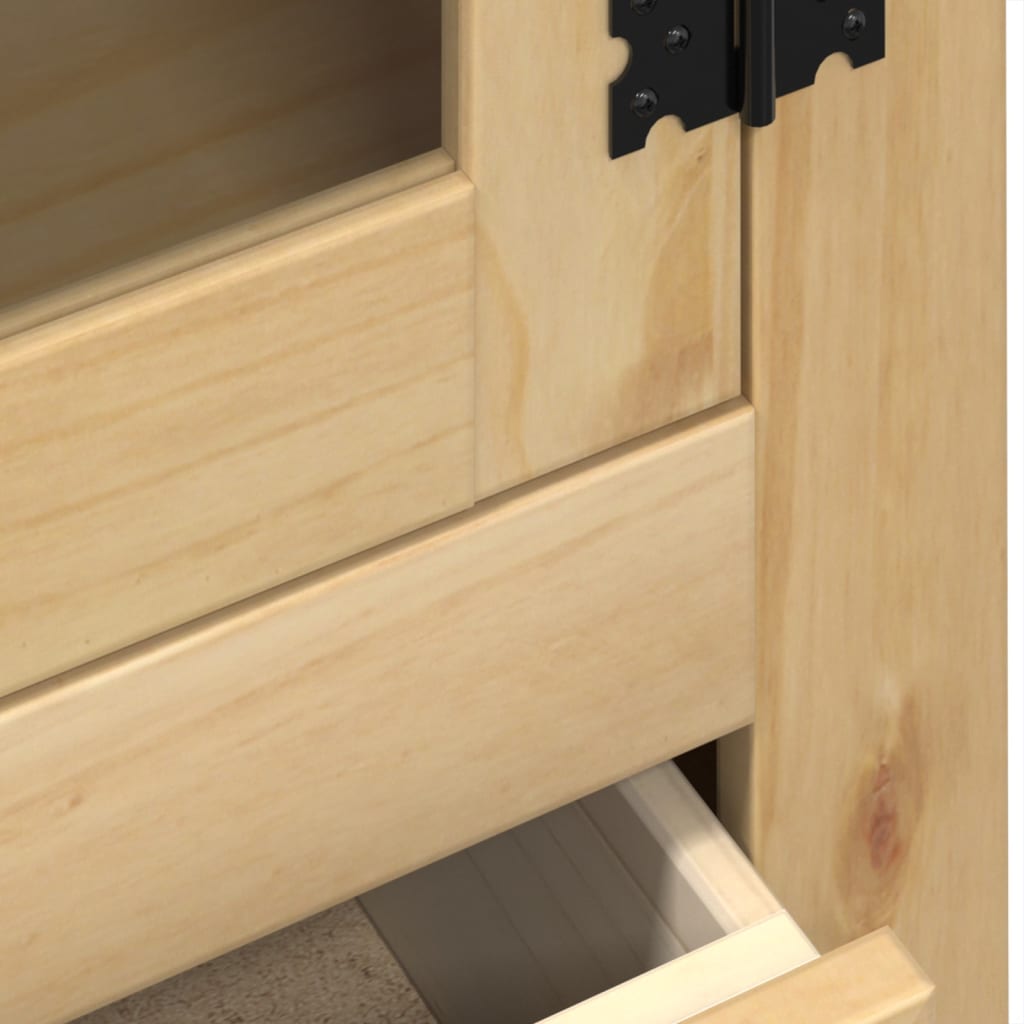 Prosklená Vitrína Corona 99 X 43 X 187 Cm Masivní Borové Dřevo