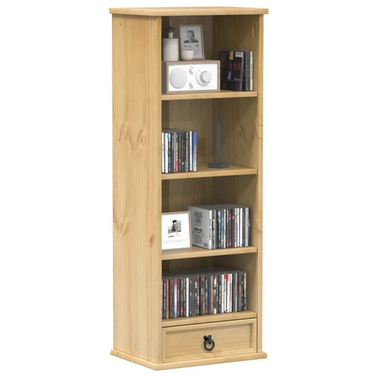 Skříňka Na Cd Corona 40 X 30 X 110 Cm Masivní Borové Dřevo