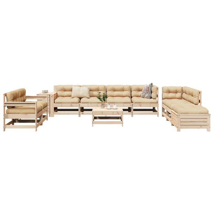 11Dílná Zahradní Sedací Souprava Masivní Borovice