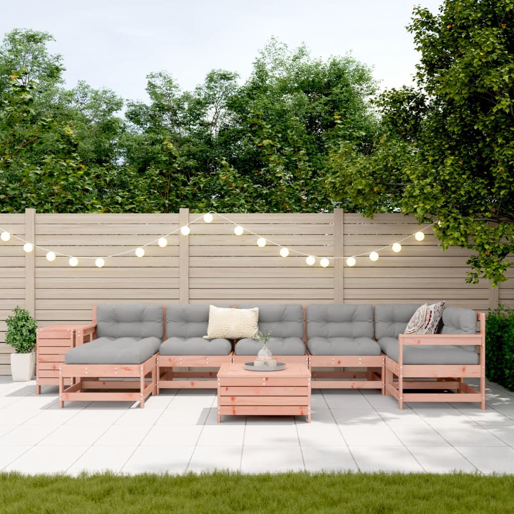 9Dílná Zahradní Sedací Souprava Masivní Dřevo Douglasky