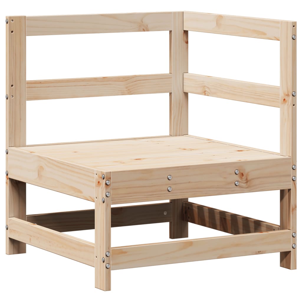 3Dílná Zahradní Sedací Souprava Masivní Borové Dřevo