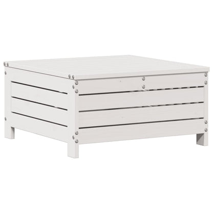 6Dílná Zahradní Souprava S Poduškami Bílá Masivní Borovice