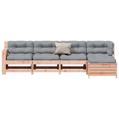 5Dílná Zahradní Sedací Souprava S Poduškami Masivní Douglaska