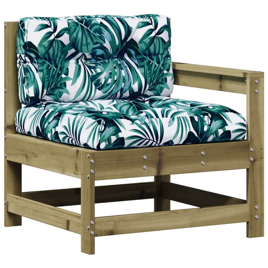 5Dílná Zahradní Sedací Souprava A Podušky Impregnovaná Borovice