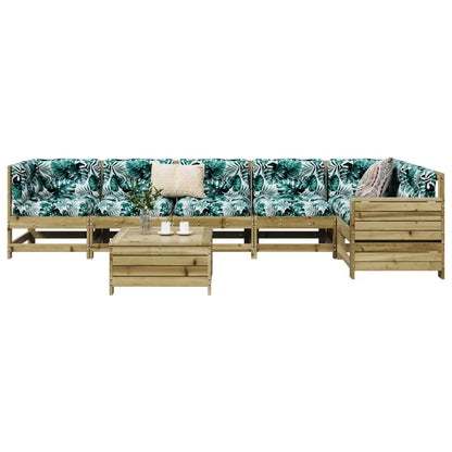 7Dílná Zahradní Sedací Souprava Impregnovaná Borovice