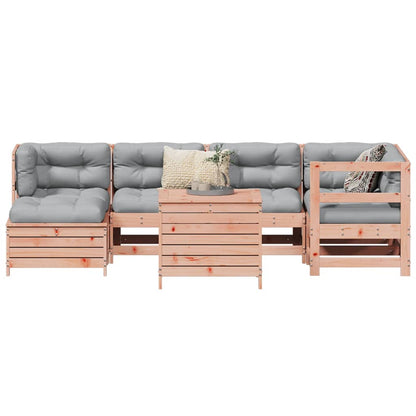 7Dílná Zahradní Sedací Souprava Masivní Dřevo Douglasky