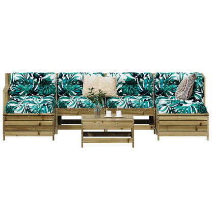 7Dílná Zahradní Sedací Souprava Impregnovaná Borovice