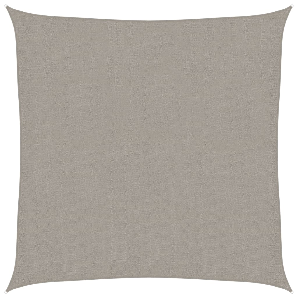 Stínicí Plachta 160 G/M² Čtverec Hdpe Světle Šedá