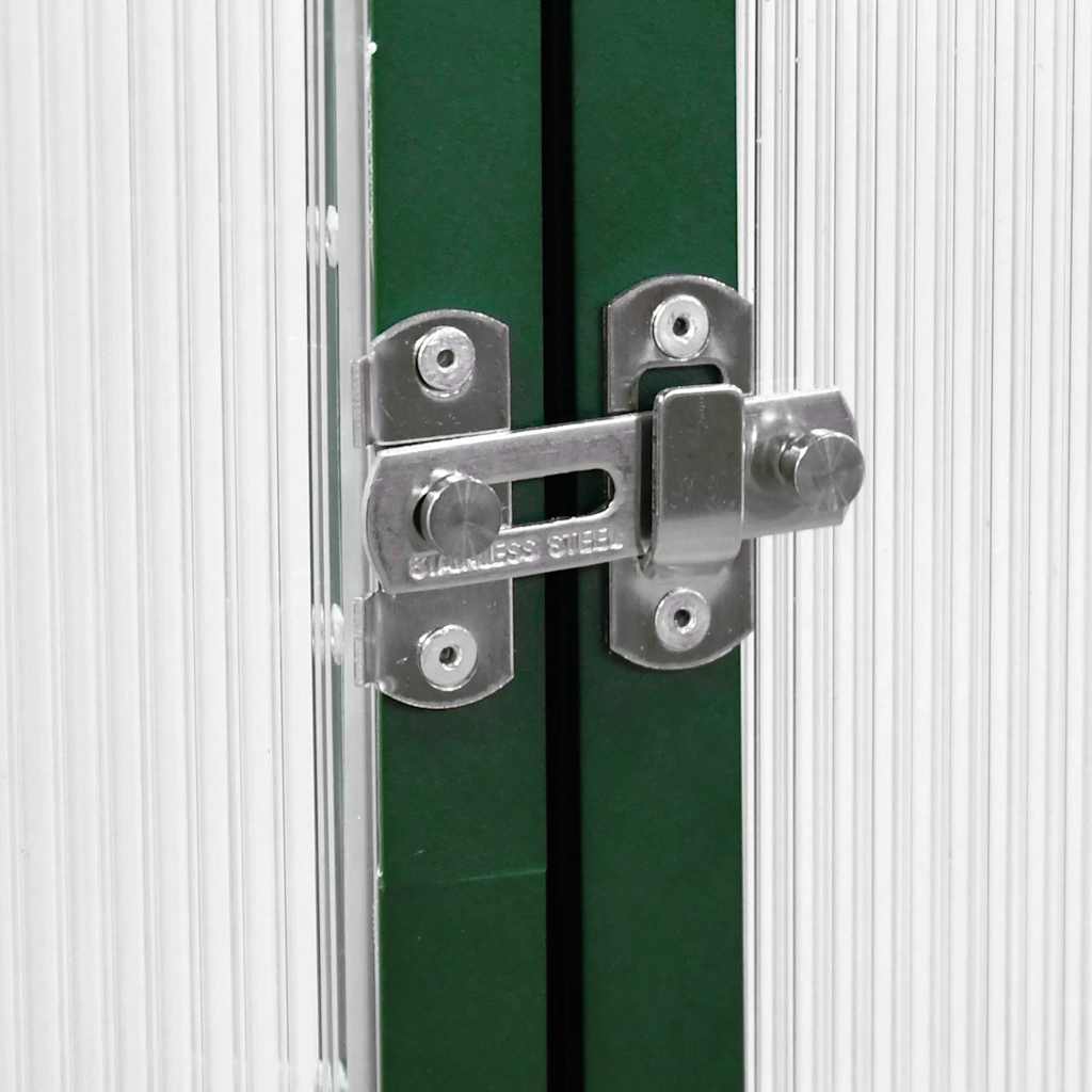 Skleník S Podkladovým Rámem Zelený Hliník