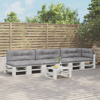 Podušky Na Palety 7 Ks Krémové Textil